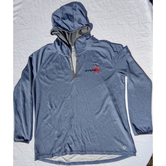 DeMarini Women's Blue Heather Stars Athletic V-Neck 2XL Hoodie‎ - Picture 2 of 8